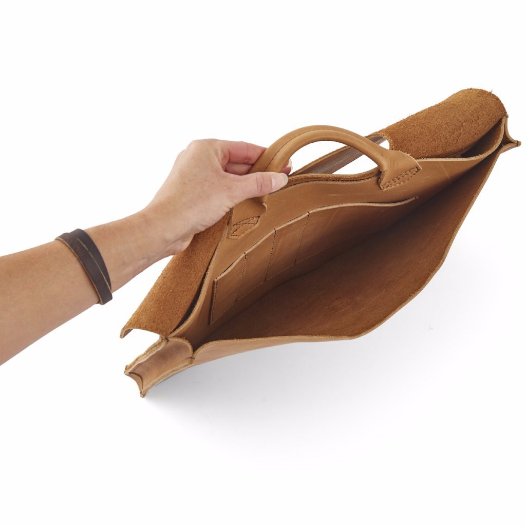 Clare V. Attache Leather Tote Bag