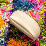 Leather Lay Flat Toiletry Bag
