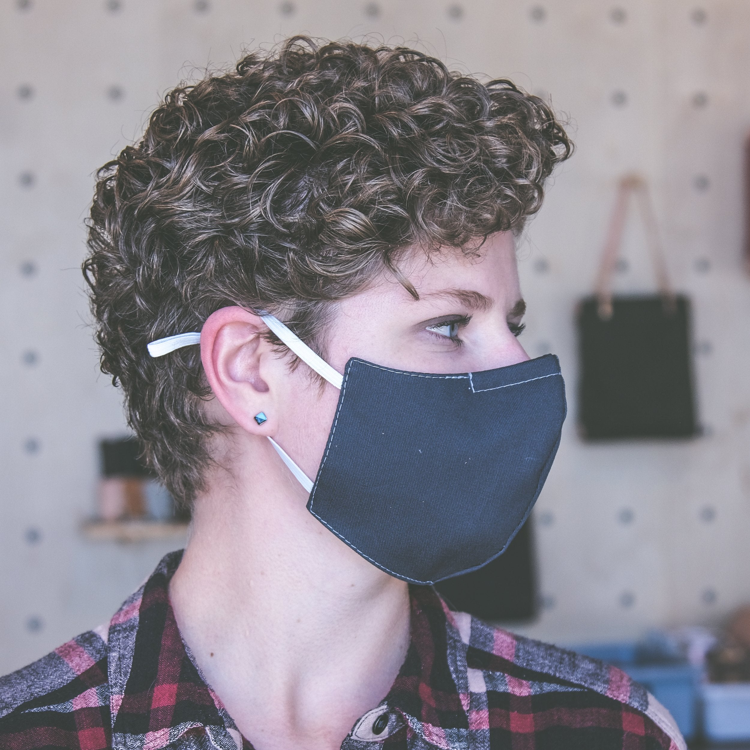 Adjustable Rustico Face Mask - Charcoal