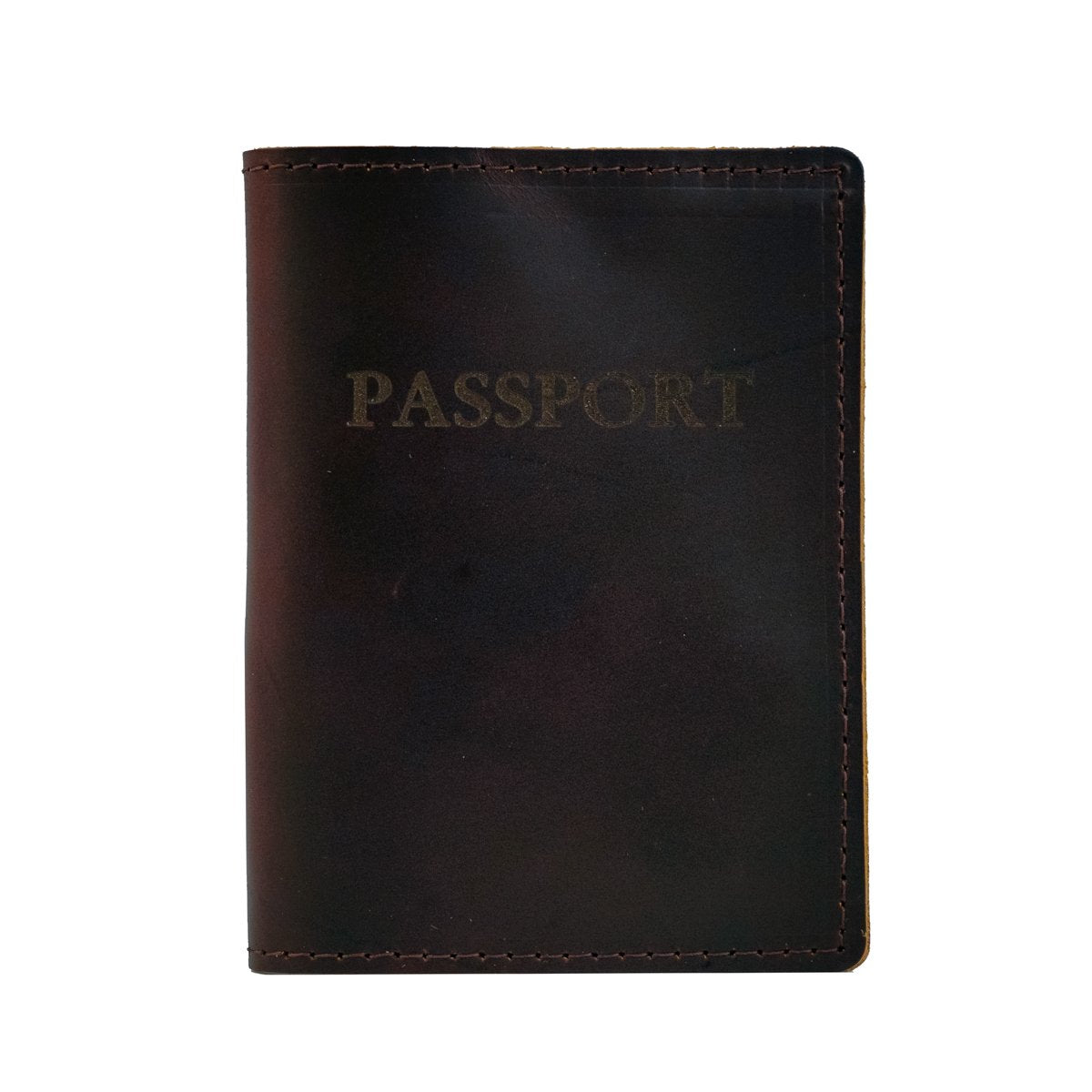 Black Leather Passport Cover