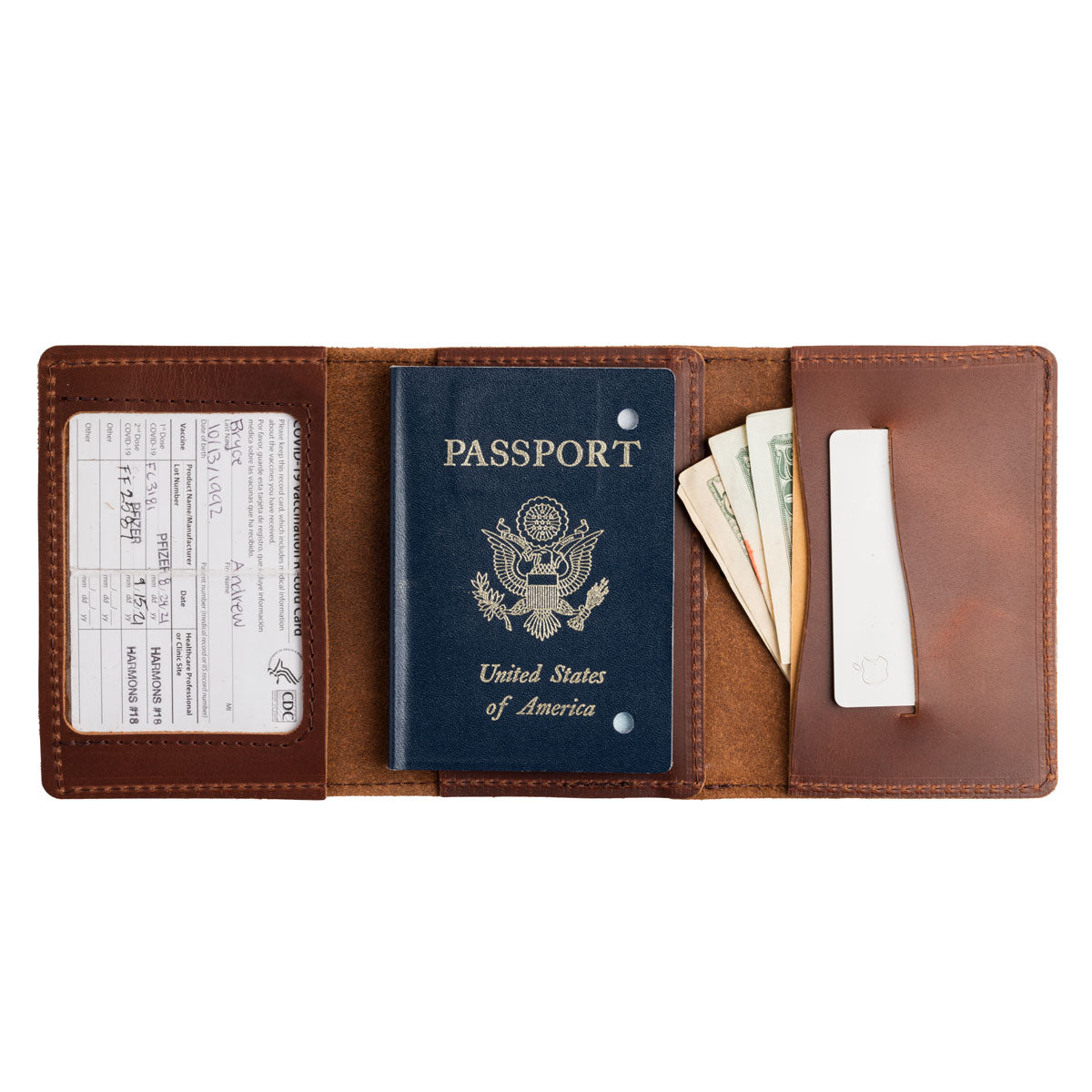 Leather Passport and Vax Card Holder – Rustico Corporate