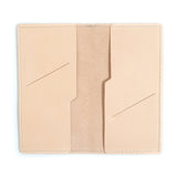 leather checkbook cover natural