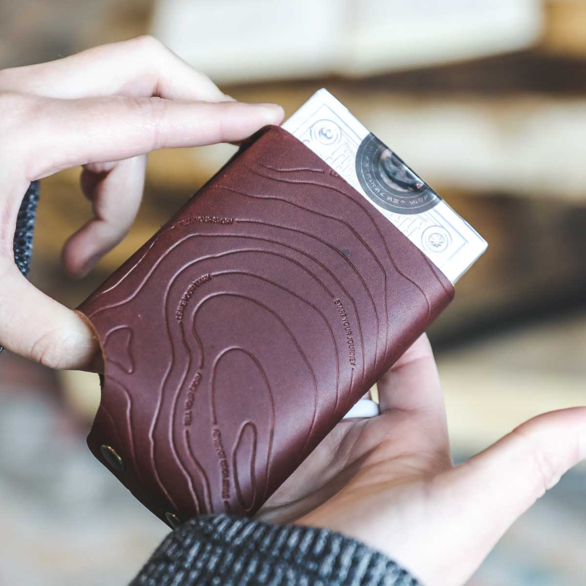 Leather Playing Card Case