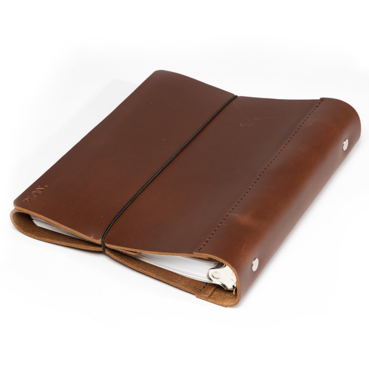 Classic Leather Zipper Binder Agenda Planner - BookMarket