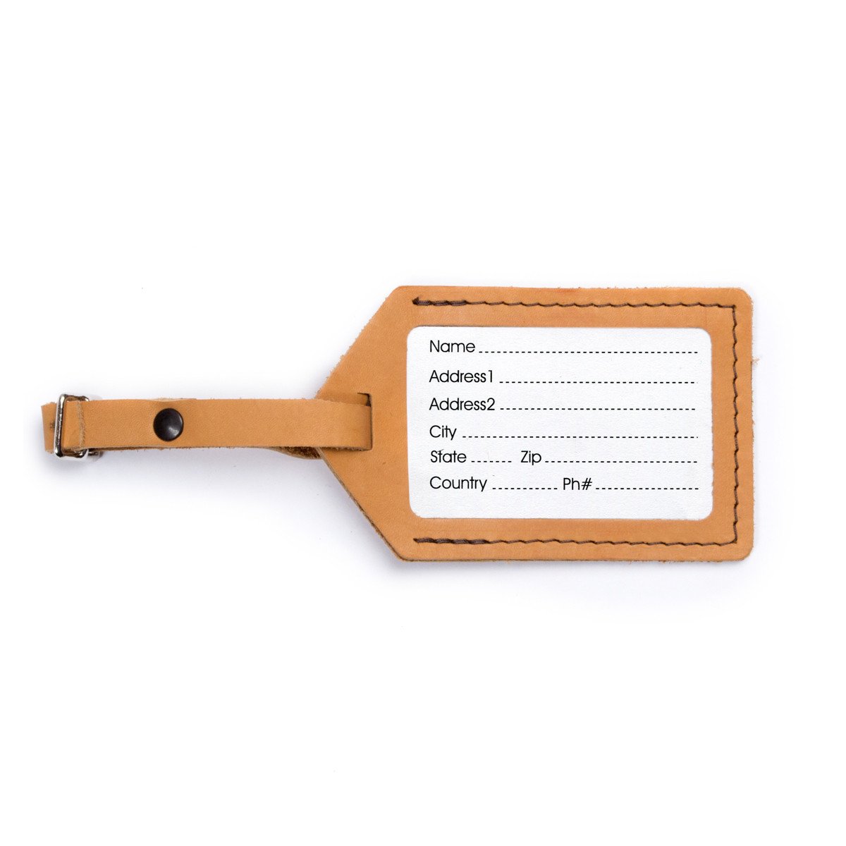 Small Tag Leather Keychain - Great gift – Rustico Corporate